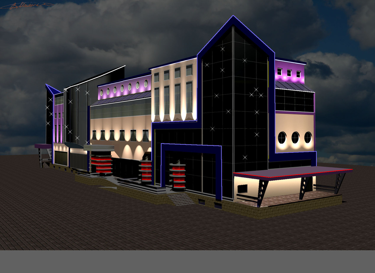 вот что тут непонятного-то? Визуализация из архива автора, 2006 год. 