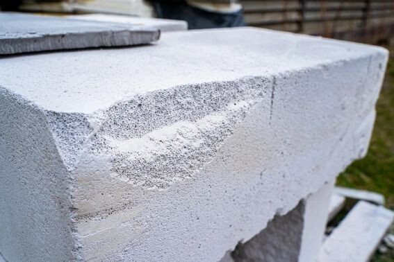 Тут прекрасно видна структура газобетона