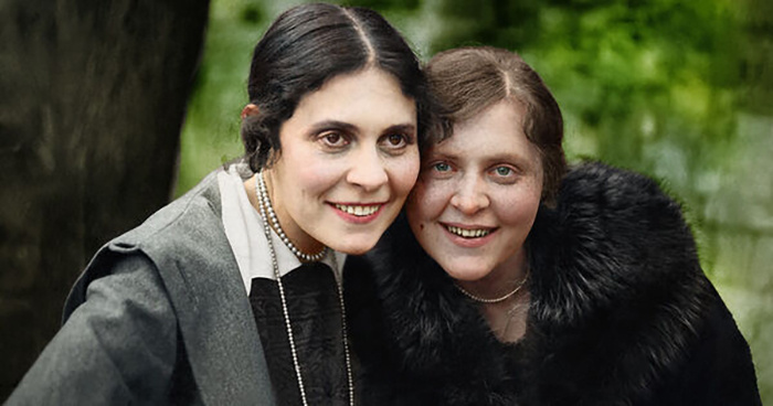 Лиля Брик и Эльза Триоле, 1918 г. 