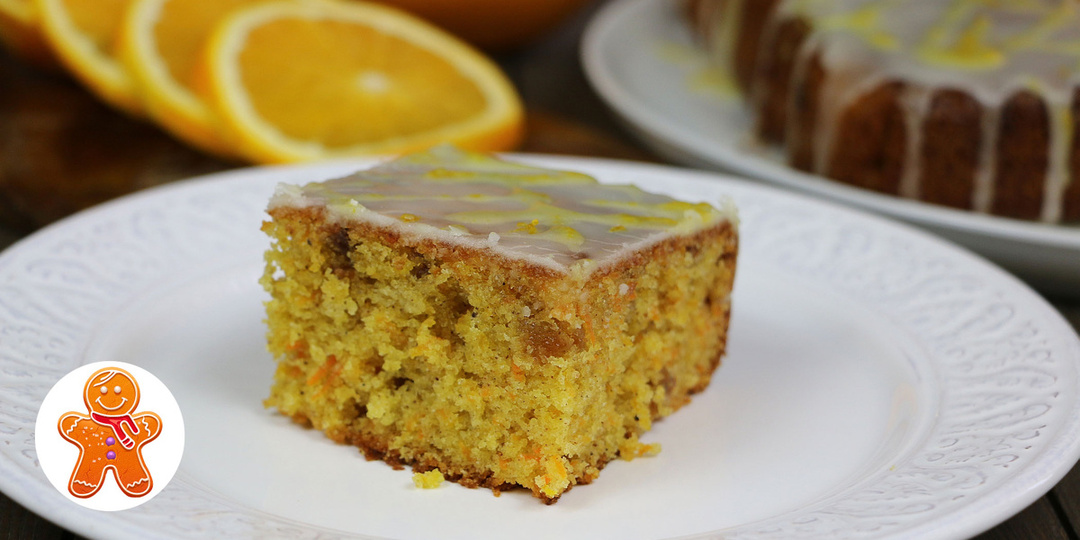 Морковный пирог с апельсиновой глазурью