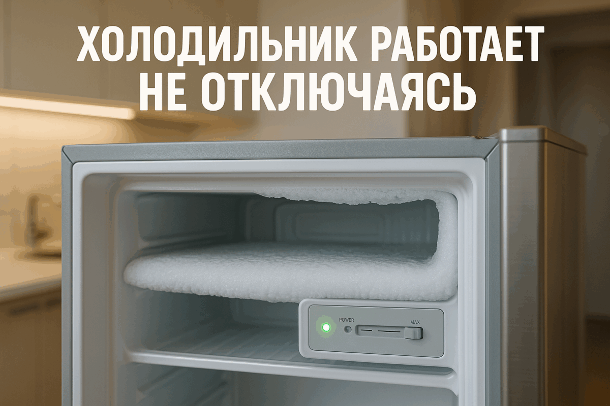    Холодильник работает не отключаясь — причины Михаил Юрьевич