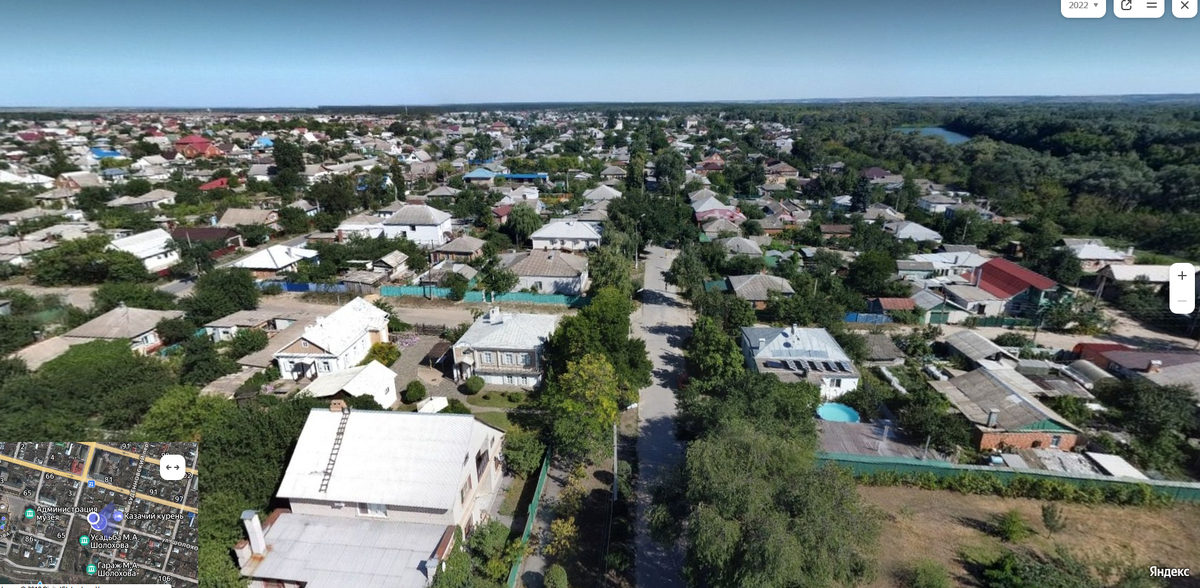 Станица Вёшенская. Взято с сервиса Яндекс.Карты