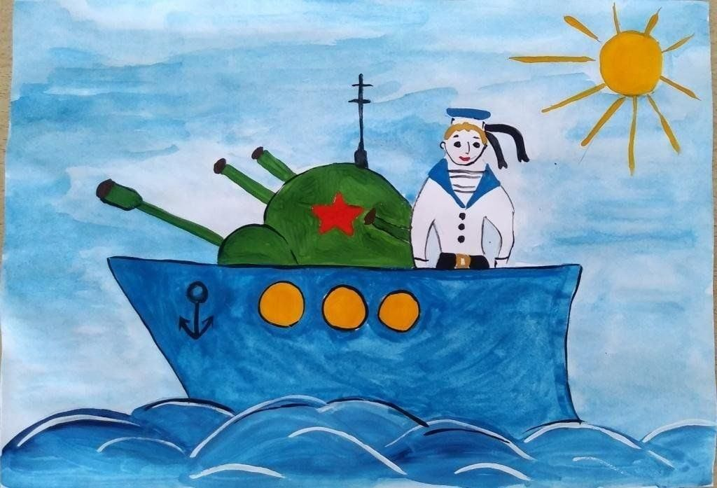 Конкурс рисунков "Корабли в море" из Яндекса.  Спасибо автору