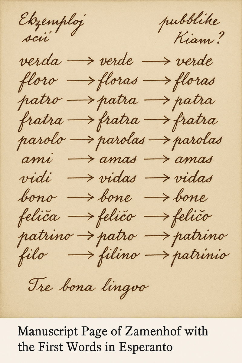 Чертеж языка будущего. Рука гения, пытающаяся преодолеть вавилонское столпотворение.