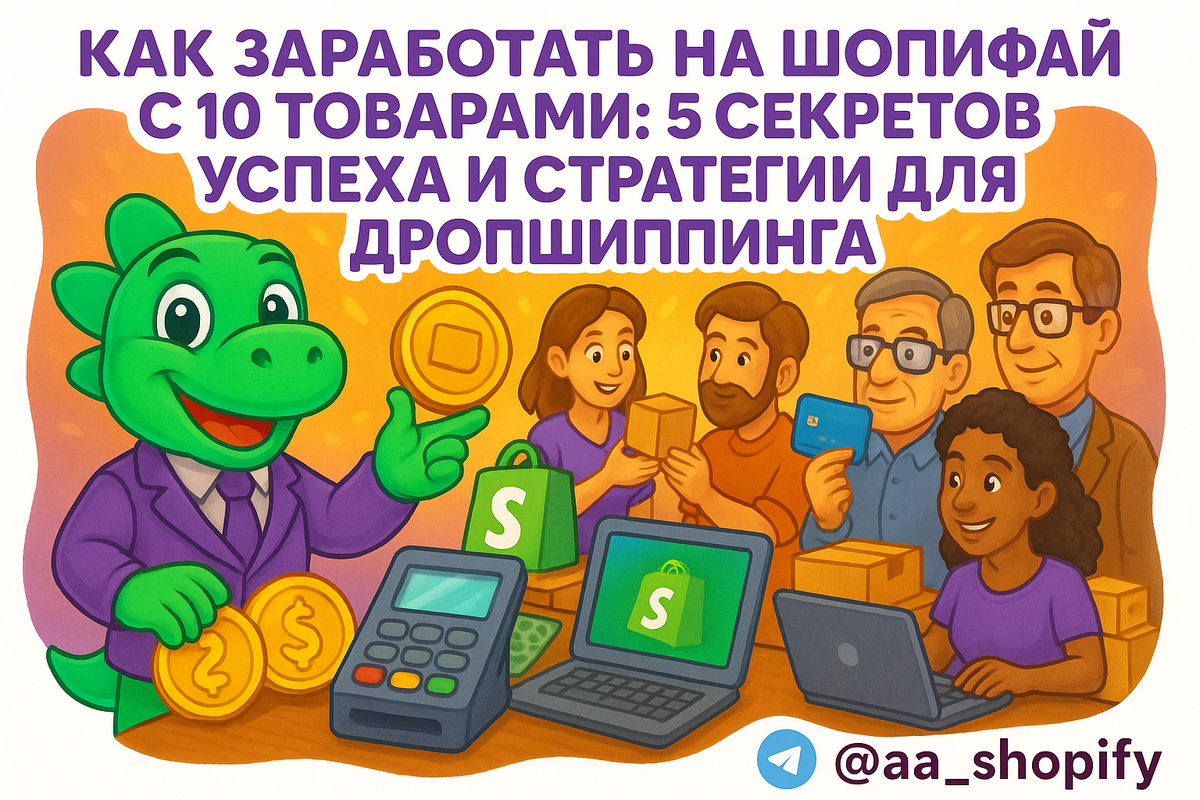    Как заработать на Шопифай с 10 товарами: 5 секретов успеха и стратегии для дропшиппинга aa_ecom