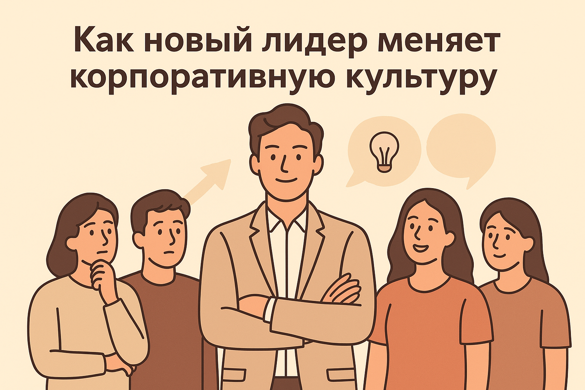Новый лидер в компании — всегда испытание для команды и культуры. В этой статье разбираем, как стиль руководства, ценности и поведение нового лидера способны изменить корпоративную культуру — в лучшую или худшую сторону, и что может сделать HR, чтобы переход прошёл мягко.