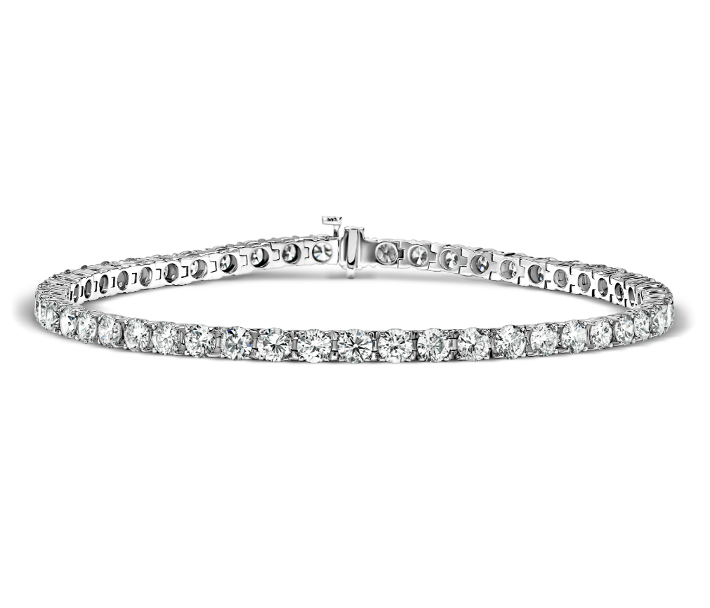 Теннисный браслет с бриллиантами 5,21 ct