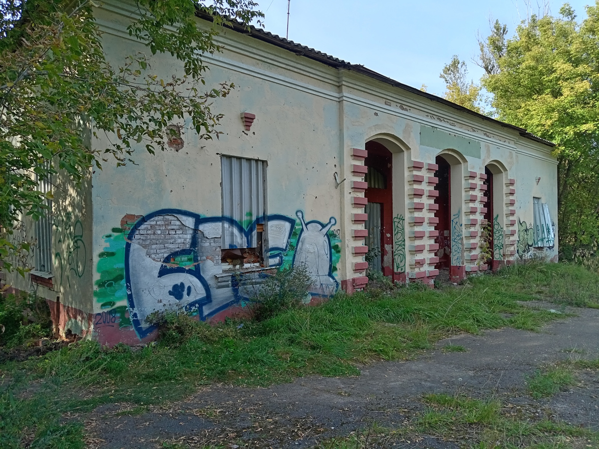 Вид со стороны путей. Фото автора.