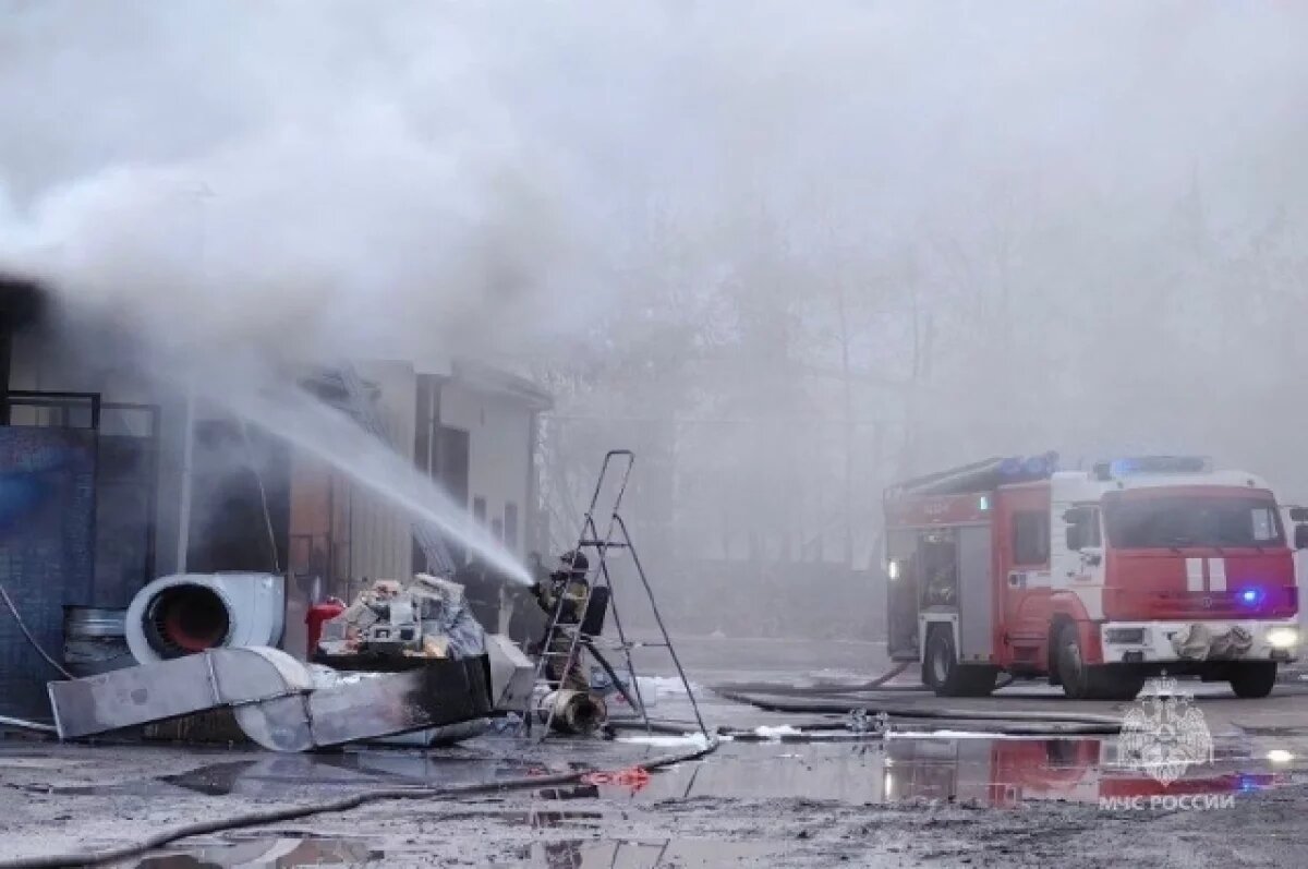    Челябинские пожарные потушили мебельный цех на Кожзаводской