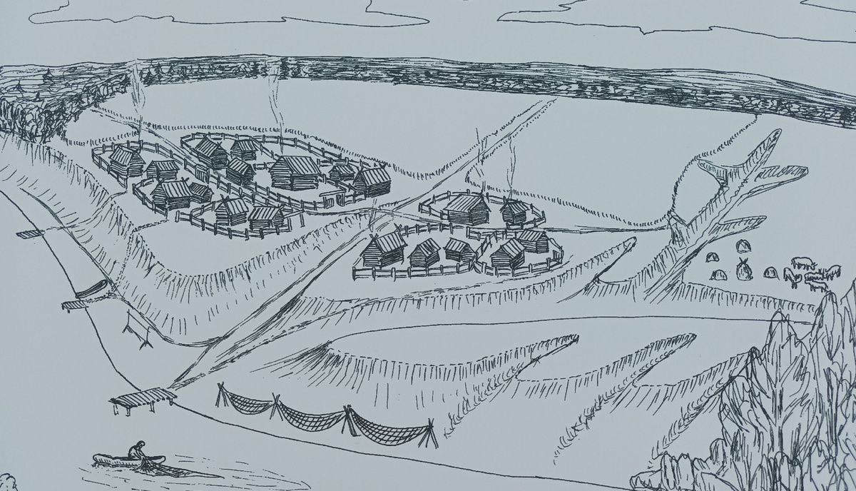 Типичный поселок вятичей. Свободный доступ. Яндекс картинки. 