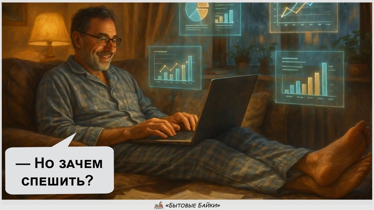 Философия дивана, или как я спас компанию, не вставая с кровати - Рассказ