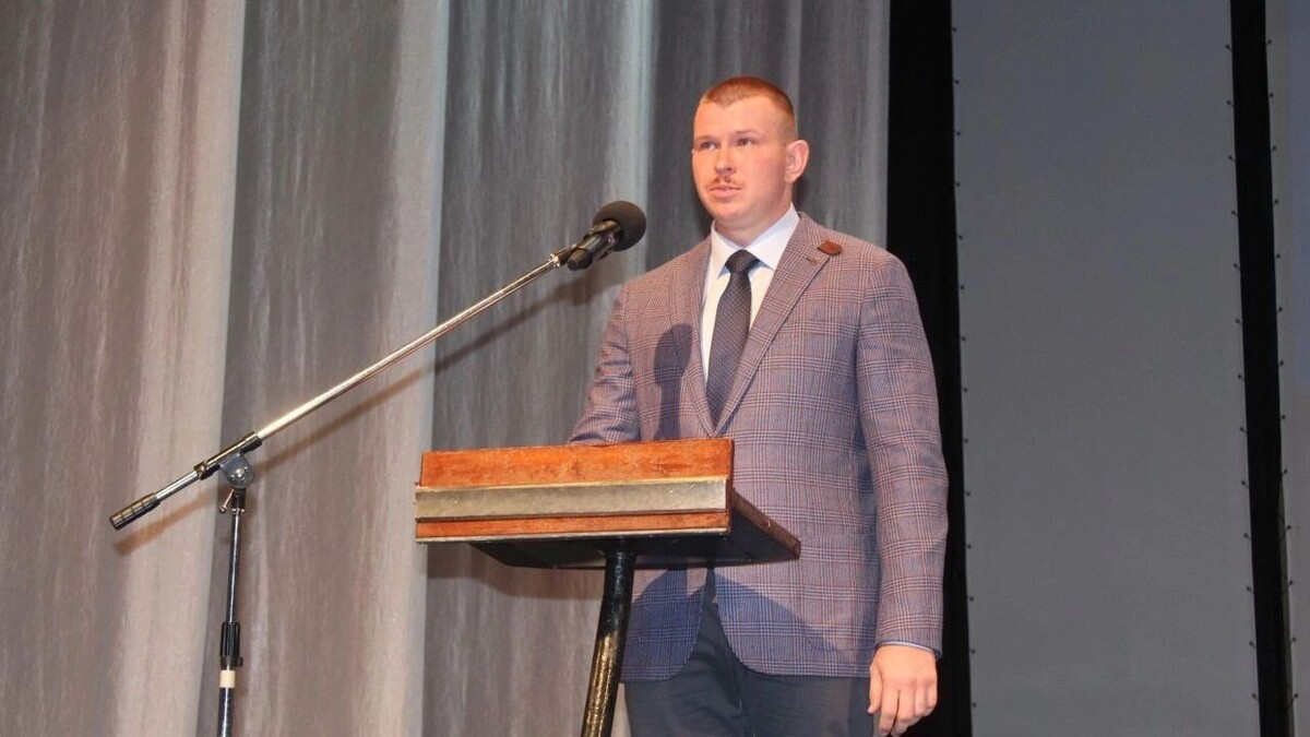 Вступление в должность Никиты Горелова. Фото: ТГ-канал «Глава Сосновки»