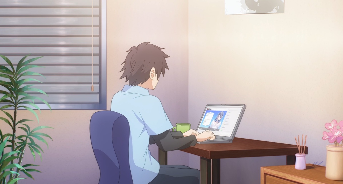 Но Аваюки показалось, что её компьютер завис... -Ой, всё зависло. Да что с тобой. О, вроде закрылось... ...Случай с отключением слегка отвлёк её и девушка не сделала того, что обычно делала после выхода из эфира. Её палец так и не коснулся кнопки...