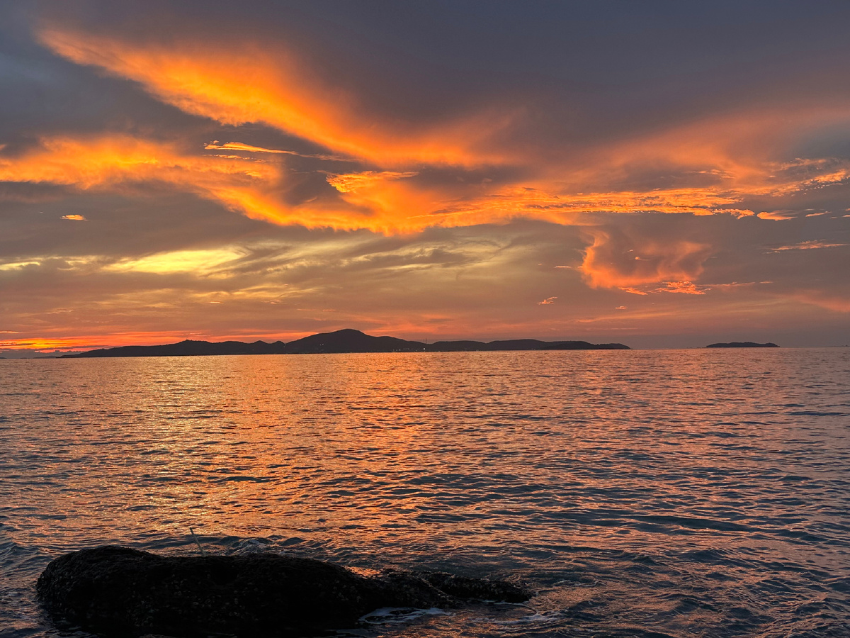 Волшебный закат в Паттайе.