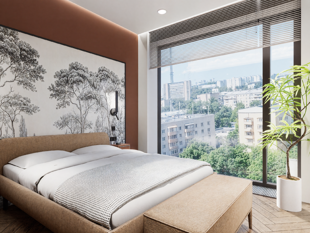 Визуализация мастер-спальни