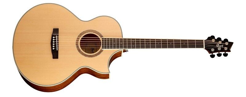 На фото акустическая баритон гитар CORT NDX-Baritone