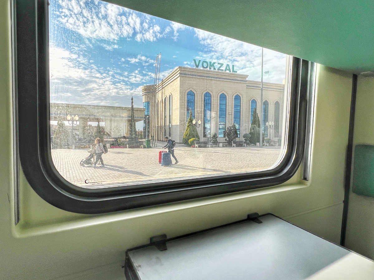 В поезде из Хивы в Бухару. Фото автора 