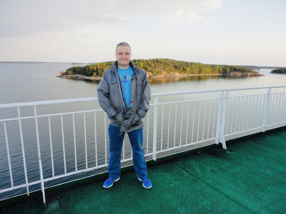 На пароме, на пути в Стокгольм