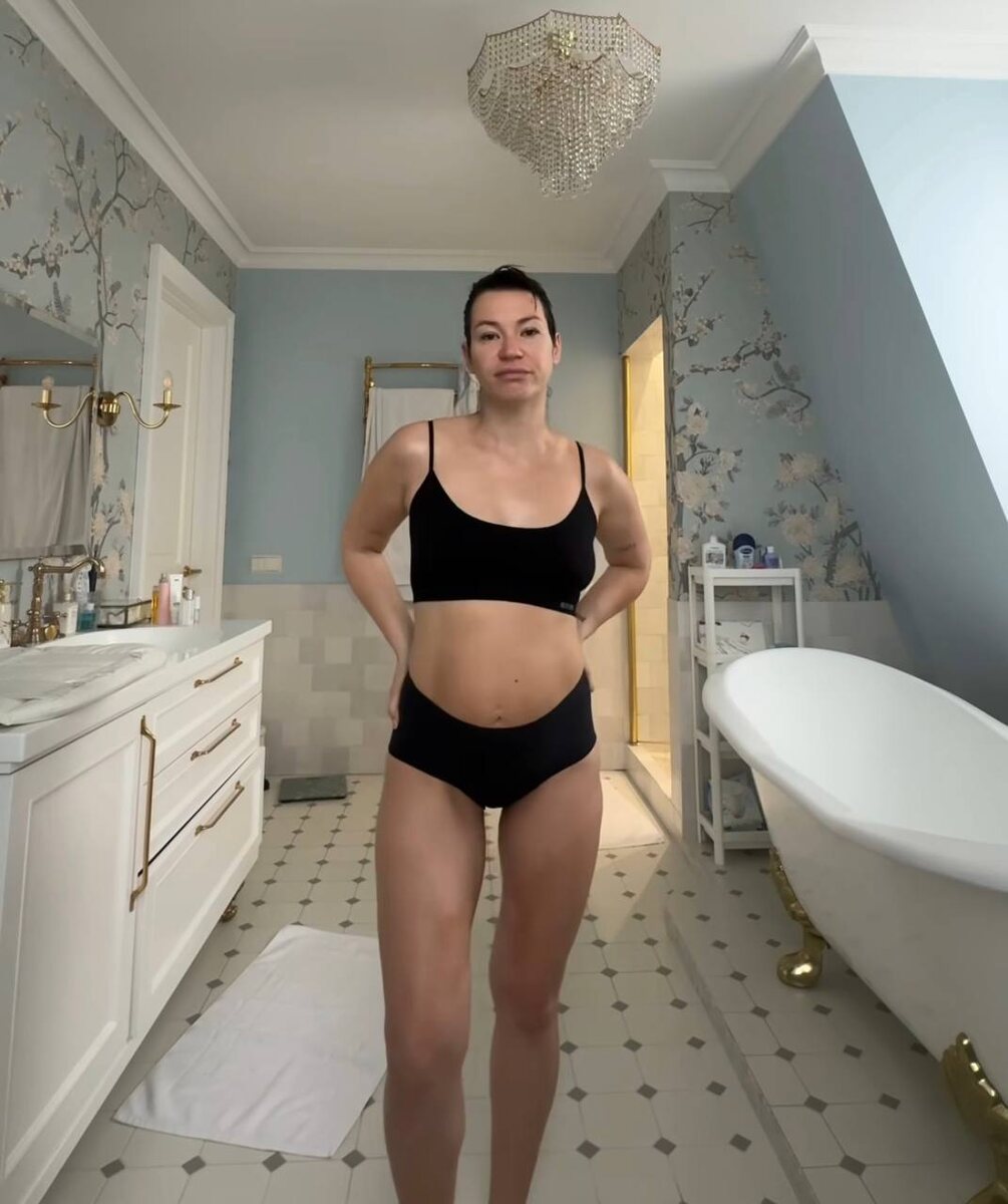 Ида Галич через две недели после родов. Фото: соцсети