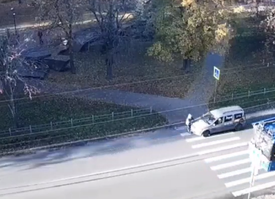    кадр из видео ДТП ПТЗ