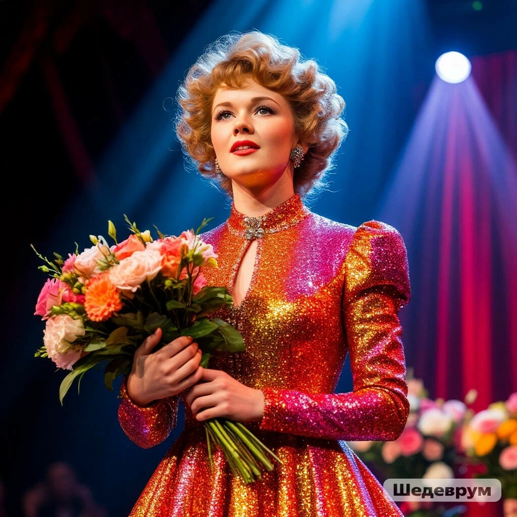 Такой неросеть увидела истероида, преодолевшего свои слабые стороны: с цветами, в лучах славы и с признательностью в глазах