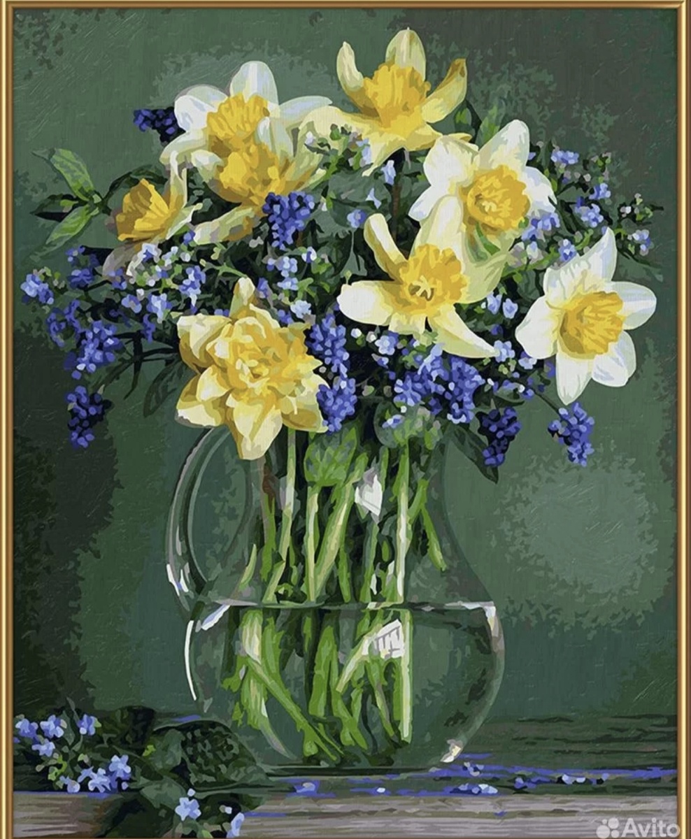 Картина Букет весенних цветов. До сих пор жалею, что её не купила сразу