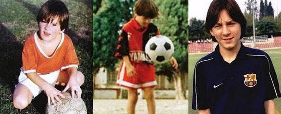 Лионель в начале пути — скромный мальчик с гигантскими мечтами