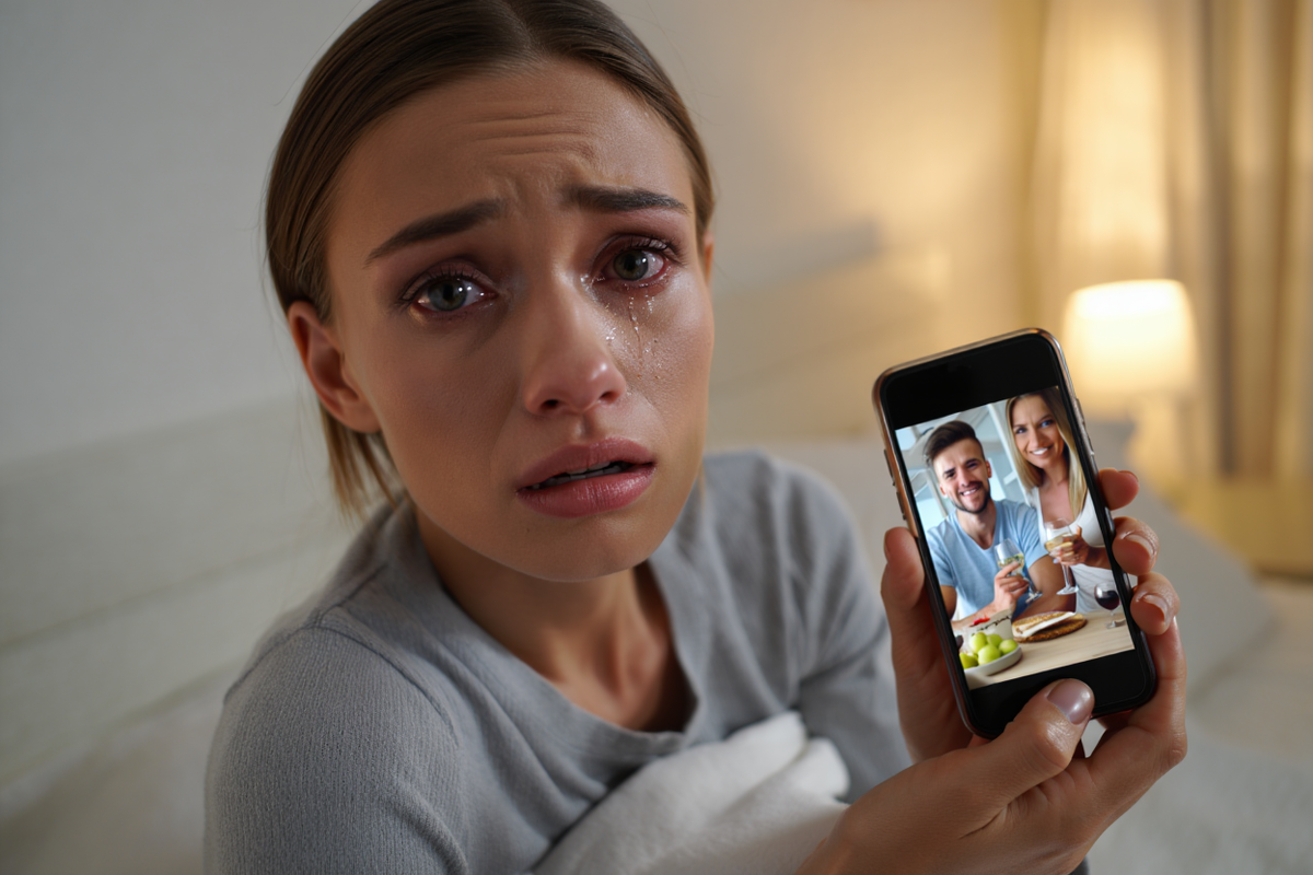 - Я думала, ты в больнице с мамой сидишь, а ты на даче у любовницы отдыхаешь - показала фото из соцсетей жена.