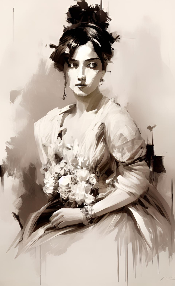 Девятнадцатый век. Иллюстрация создана с помощью нейросети DreamAI и программы Photoshop.