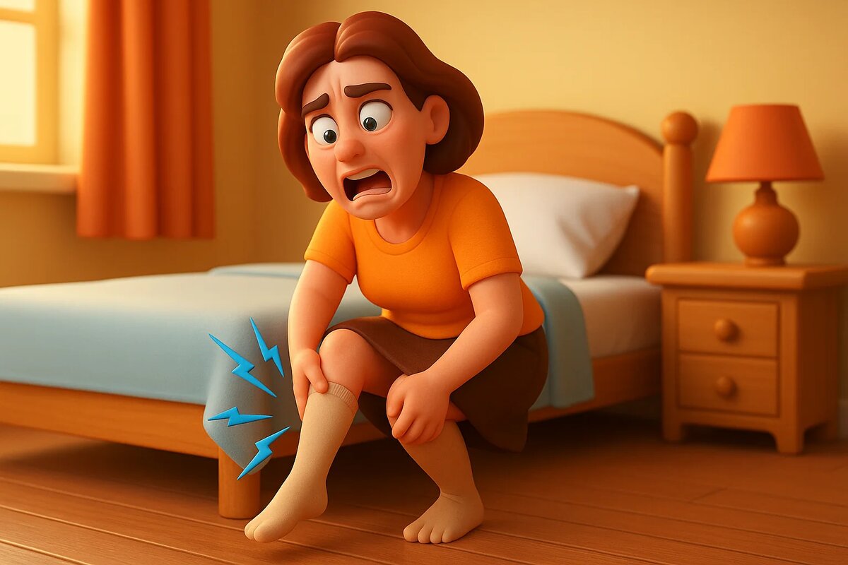 Что будет, если носить компрессионные чулки неправильно.