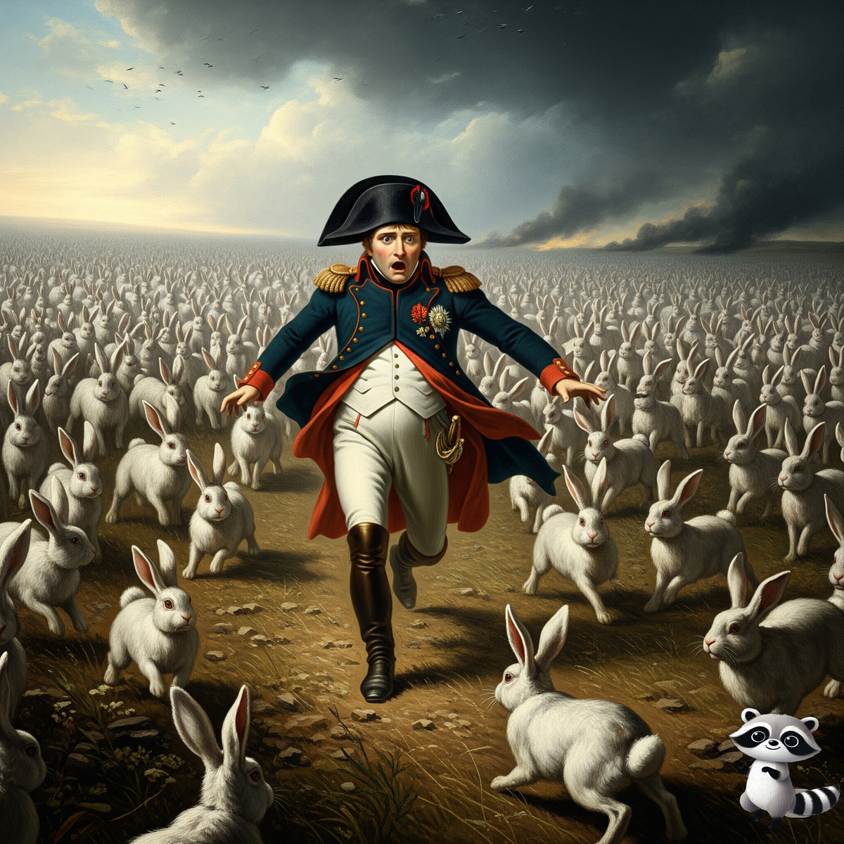 Наполеон и кролики , данные ИИ.