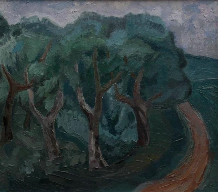 Г.А.Токарев. Деревья. 1973. Музейный комплекс имени Ивана Яковлевича Словцова Тюменской области.