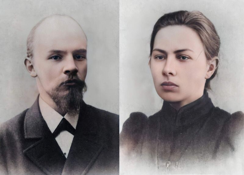 Ленин и Крупская в молодости