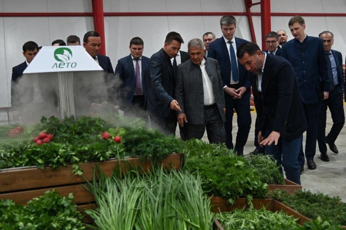    Рустам Минниханов подчеркну важность развития сектора переработки сельскохозяйственной продукции. предоставлено пресс-службой раиса Татарстана