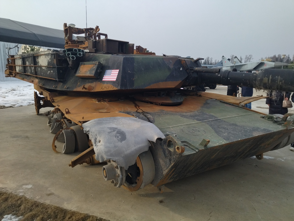 Американский танк "Абрамс" в экспозиции музея в Парке "Патриот"