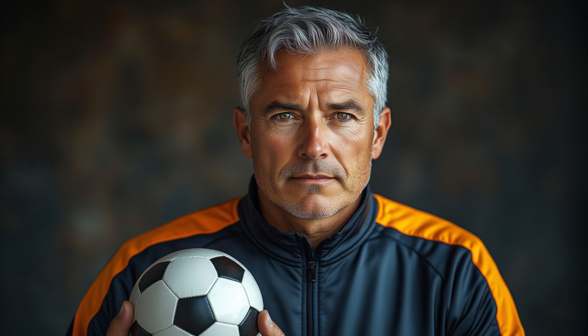 Леонард Камминг обучал детей футбольным навыкам.