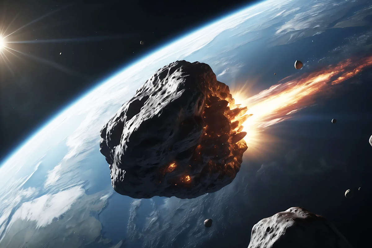 В последний раз она пролетала так близко к Земле более тысячи лет назад.  Фото: Изображение сгенерировано нейросетью Kandinsky 3.1