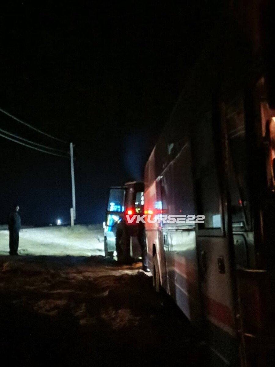    Ночной рейс застрял под Селиверстово. Источник: "В курсе 22" в telegram