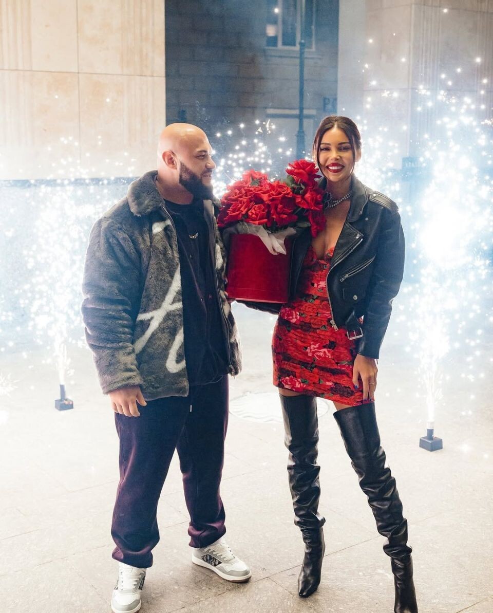    Самойлова Оксана и Джиган. Источник: @samoylovaoxana*