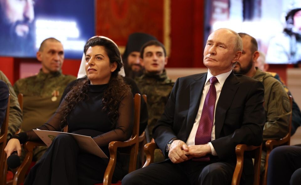    Владимир Путин и Маргарита Симоньян. Источник: Kremlin.ru