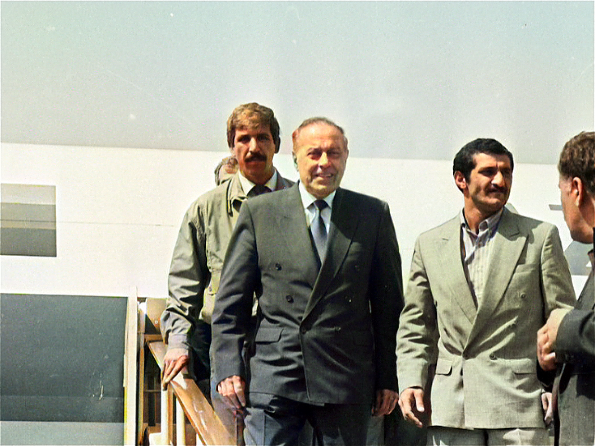 Прилет Гейдара Алиева в Баку