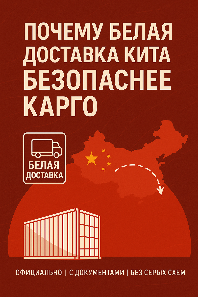 Почему белая доставка из Китая безопаснее карго