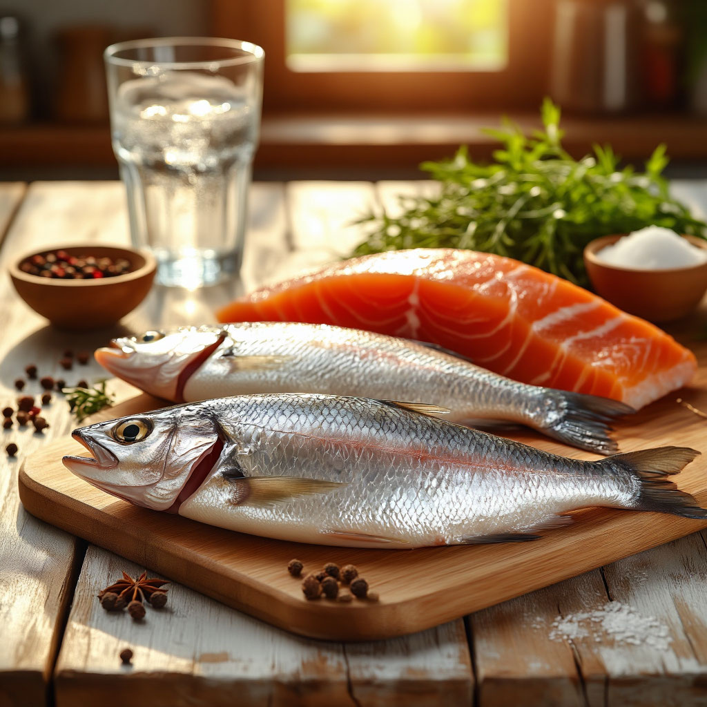 Рыба имеющая особое значение для женского организма. Семга, сельдь, скумбрия.