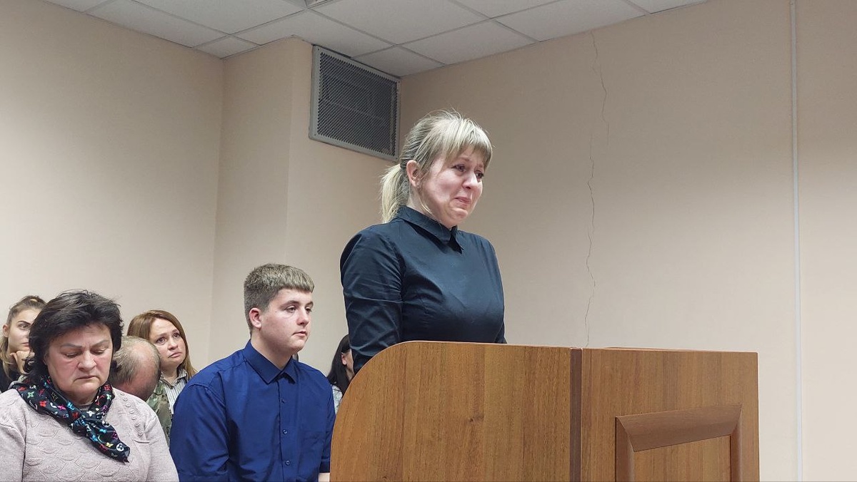     Оксана Ряснянская на суде в Лисках. Фото: Анастасия ЧЕРНИКОВА