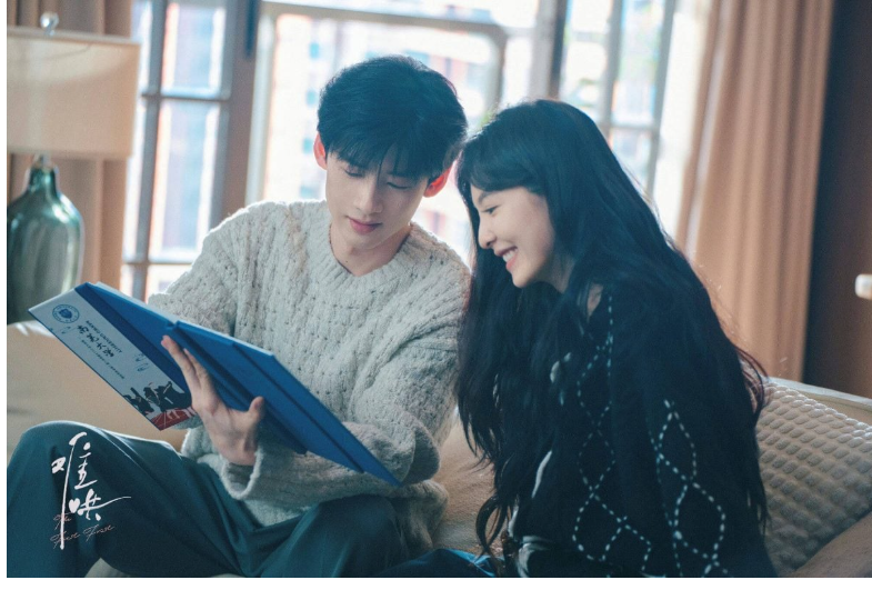 Снимок с экрана монитора. Стоп кадр дорамы.