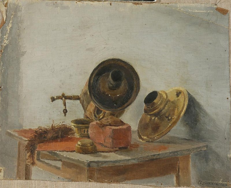 Ольга Петровна Приклонская, «Натюрморт с самоваром», начало ХХ века. Из собрания Государственного музея изобразительных искусств Республики Татарстан