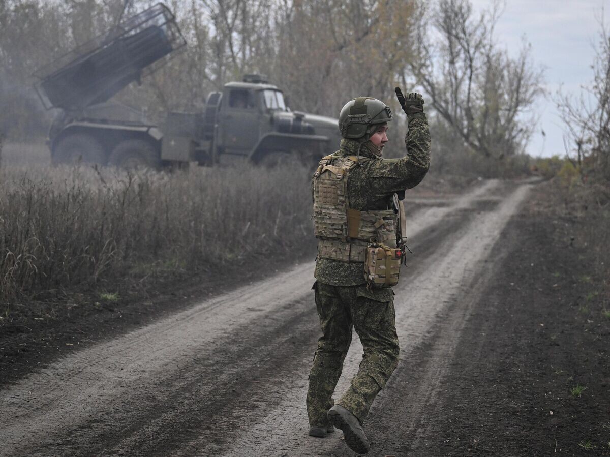    Боевая работа РСЗО "Град" в зоне СВО© РИА Новости / Станислав Красильников