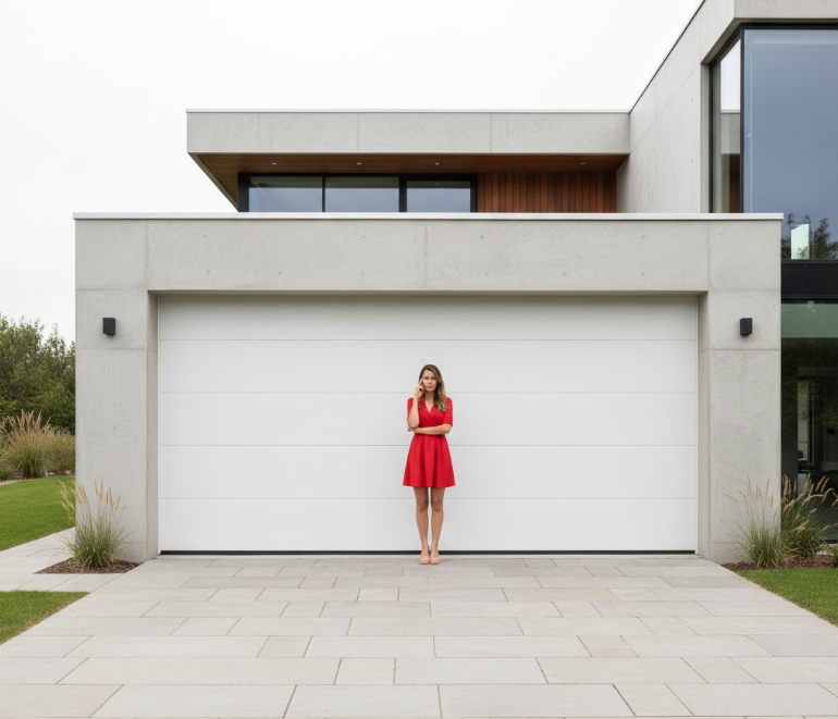 Секционные ворота в частном доме