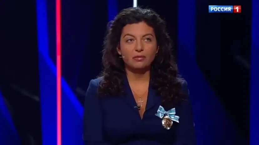    Маргарита Симоньян. Фото: кадр эфира на телеканале «Россия-1»