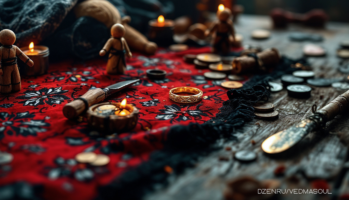 Авторское изображение @vedmasoul. Cгенерировано ИИ. Подклад, переклад, крадник, сглаз